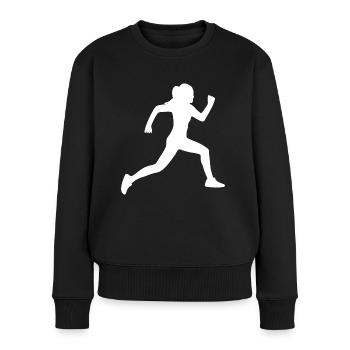 Runner - Women's Premium Organic Jumper - black - Front - Julia (174cm)