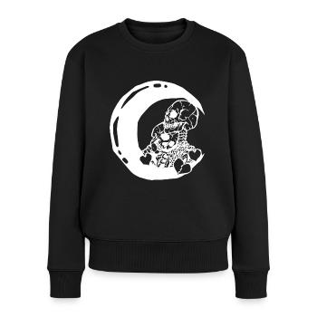 Squelettes amoureux - Pull Premium bio Femme - noir - Devant - Julia (174cm)