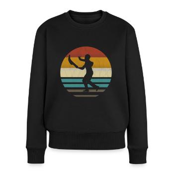 Jai Alai Sports Rétro vintage Cesta-Punta, Pelota - Pull Premium bio Femme - noir - Devant - Julia (174cm)
