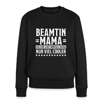 Beamtin Spruch Verbeamtung Büro Beamtin Geschenk - Frauen Premium Bio Pullover - Schwarz - Vorne - Julia (174cm)