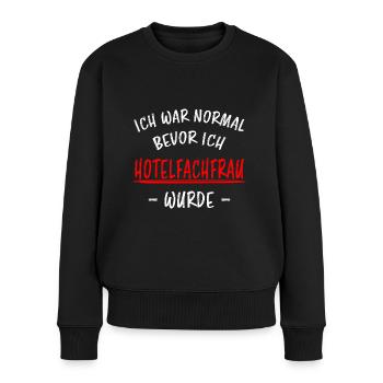 Hotelfachfrau Lustig Spruch Hotelfachfrau Geschenk - Frauen Premium Bio Pullover - Schwarz - Vorne - Julia (174cm)
