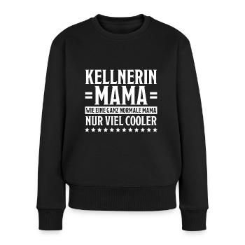 Kellnerin Spruch Kellner Beruf Kellnerin Geschenk - Frauen Premium Bio Pullover - Schwarz - Vorne - Julia (174cm)