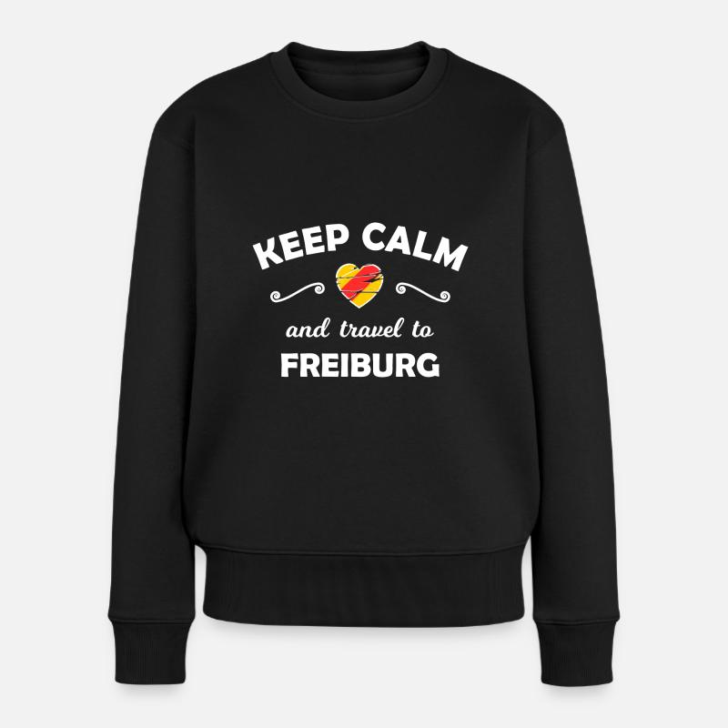 Die Reise nach Freiburg - Frauen Premium Bio Pullover - Schwarz
