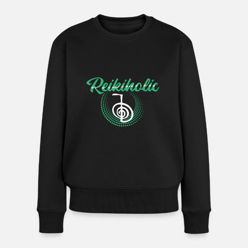 Reiki Meister - Frauen Premium Bio Pullover - Schwarz