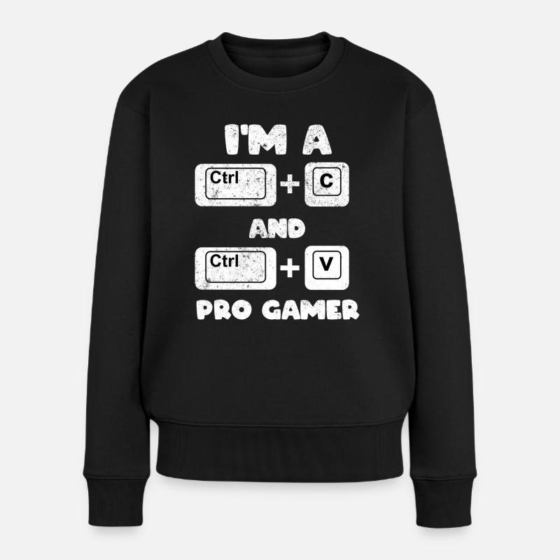 Lustiger Programmierer Web-Entwickler - Frauen Premium Bio Pullover - Schwarz