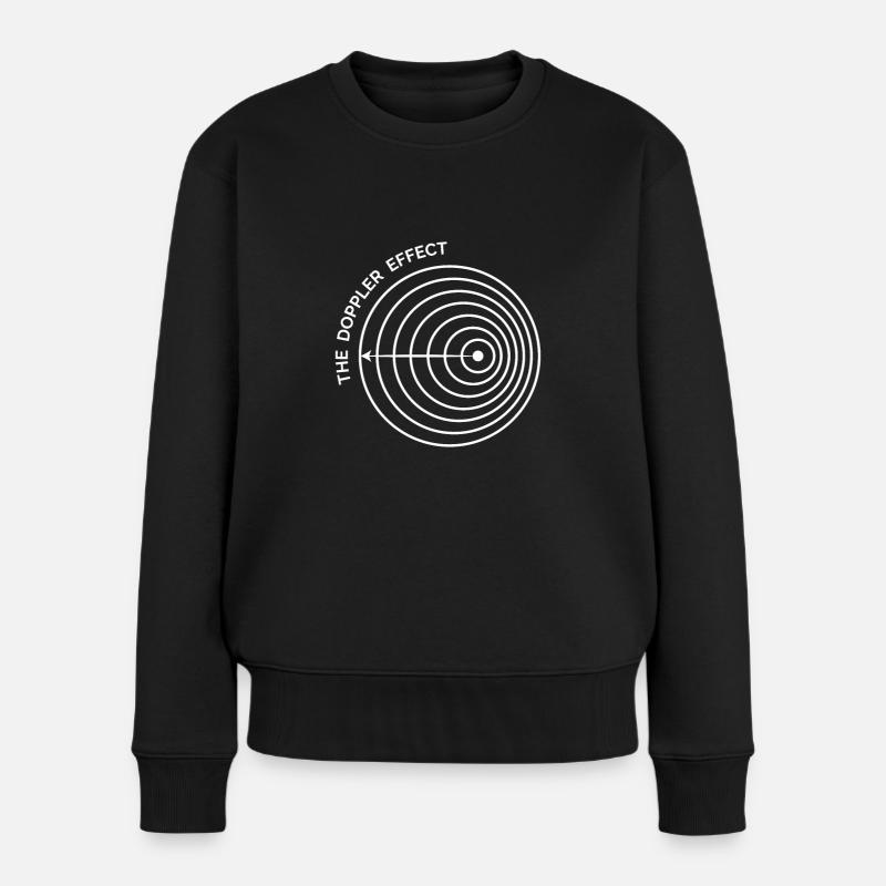 Dopplereffekt - Frauen Premium Bio Pullover - Schwarz