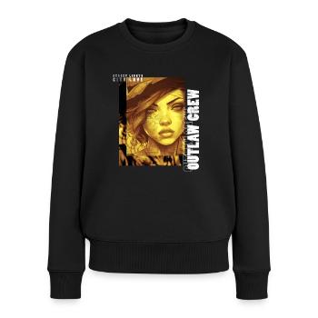 Outlaw Crew - Anime Style - Pull Premium bio Femme - noir - Devant - Julia (174cm)
