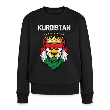 Kurdistan Flagge Bakur Bashur Rojava Rojhlt Newroz - Frauen Premium Bio Pullover - Schwarz - Vorne - Julia (174cm)