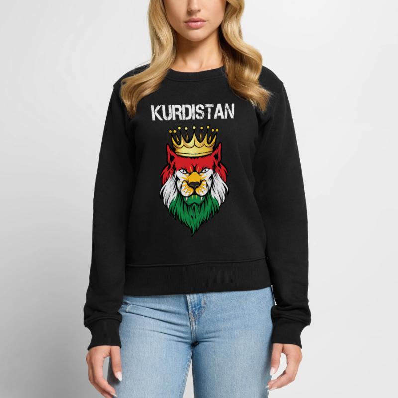 Drapeau du Kurdistan Bakur Bashur Rojava Rojhlt Newroz Pull Premium bio Femme