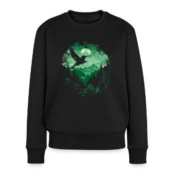 colibri, oiseau, la nature, animaux, nature sauvage, nectar - Pull Premium bio Femme - noir - Devant - Julia (174cm)