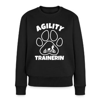 Agility Trainerin - Frauen Premium Bio Pullover - Schwarz - Vorne - Julia (174cm)