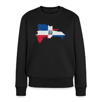 Dominican Republic flag Dom Rep flag travel - Women's Premium Organic Jumper - black - Front - Julia (174cm)