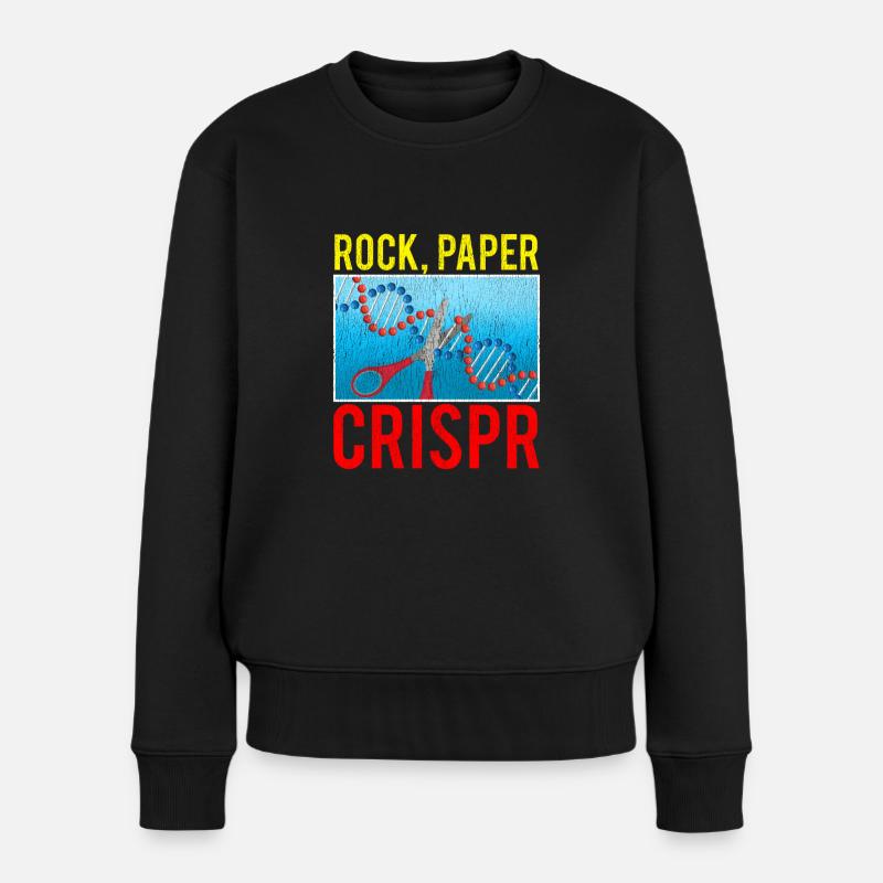 Crispr Funny Biology Student Science Biologist DNA - Frauen Premium Bio Pullover - Schwarz