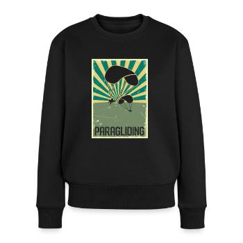 Paraglider aerobatics hobby paraglider - Women's Premium Organic Jumper - black - Front - Julia (174cm)