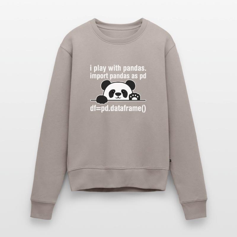 Python Programmierer IT Nerd Panda Programmierung Frauen Premium Bio Pullover