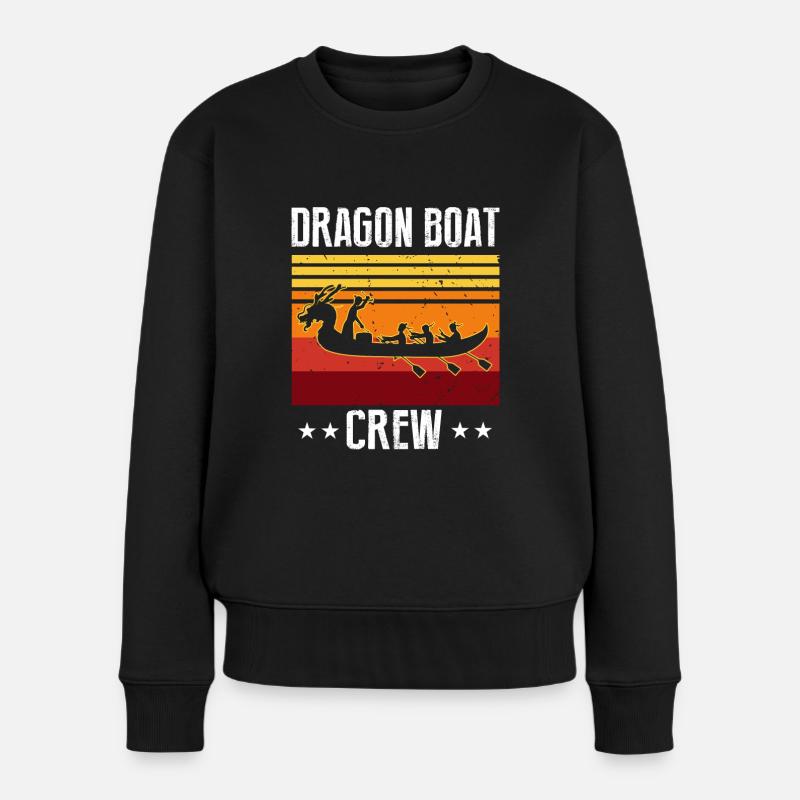 Chinesisches Bootsrennen für Drachenboot-Trainer - Frauen Premium Bio Pullover - Schwarz