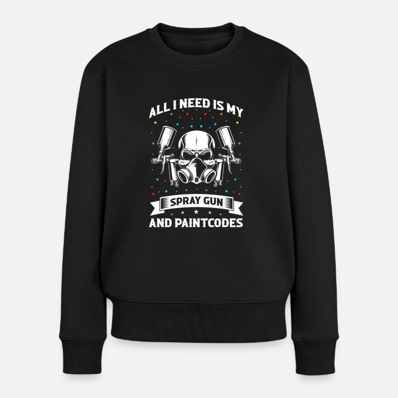 Autolackierer Angebot für Autolackierer - Frauen Premium Bio Pullover - Schwarz