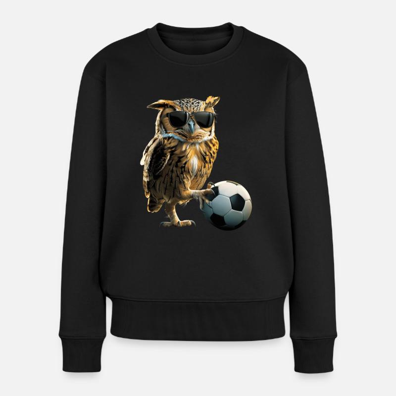 Hibou - Pull Premium bio Femme - noir