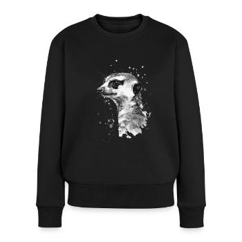 Suricate - Pull Premium bio Femme - noir - Devant - Julia (174cm)