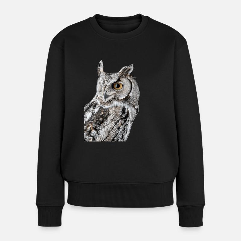 Hibou - Pull Premium bio Femme - noir