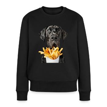 Great Dane - Women's Premium Organic Jumper - black - Front - Julia (174cm)