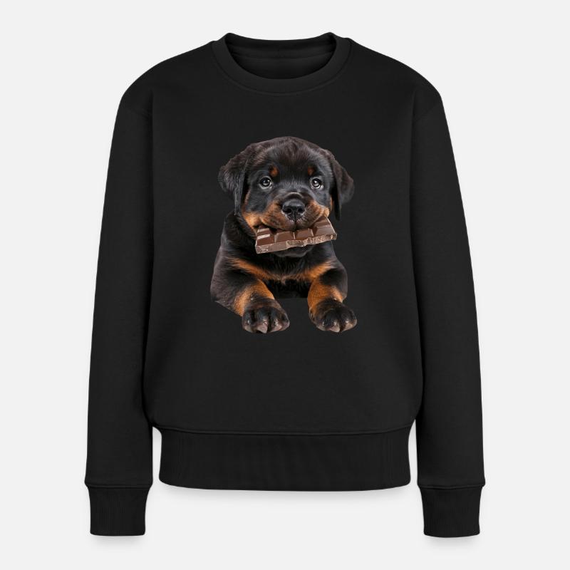 Rottweiler - Frauen Premium Bio Pullover - Schwarz