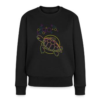 Tortue - Pull Premium bio Femme - noir - Devant - Julia (174cm)