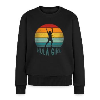 Hulahoop Hullern Hula Girl Hoola Hop Frauen - Frauen Premium Bio Pullover - Schwarz - Vorne - Julia (174cm)