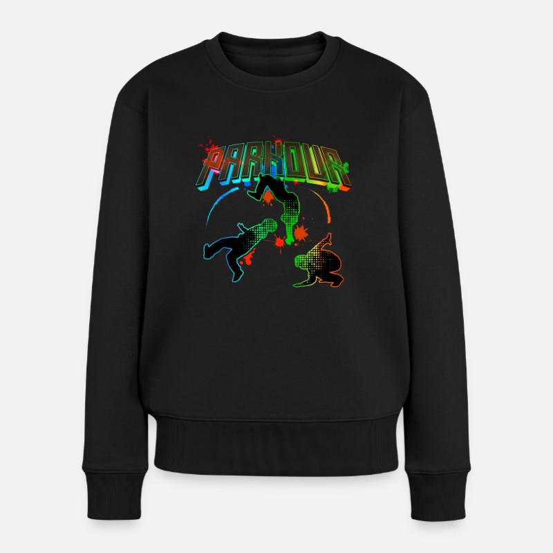 Parkour Freerunner Traceur Le Parcourshirt - Pull Premium bio Femme - noir