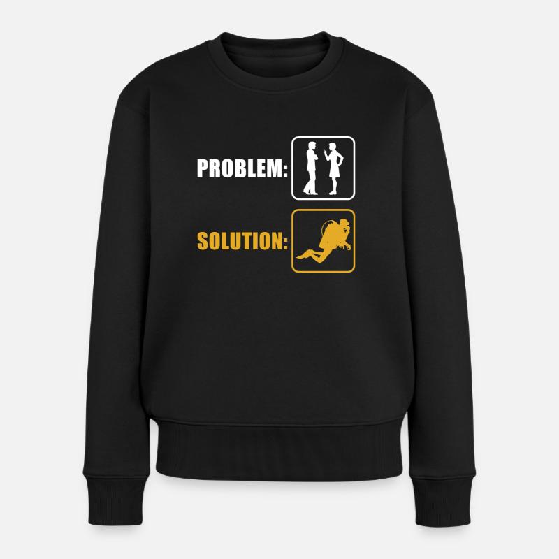 Plongeur - Pull Premium bio Femme - noir