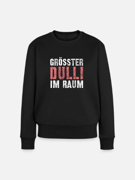 Dulli - Frauen Premium Bio Pullover - Schwarz