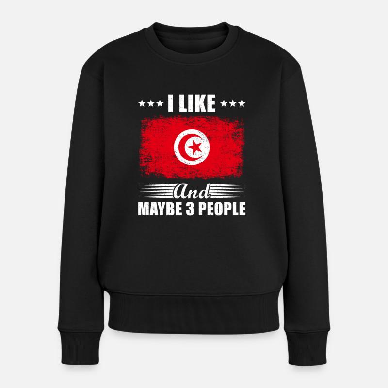 Tunisie - Pull Premium bio Femme - noir