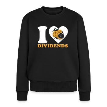 Dividend Shareholder Shares - Women's Premium Organic Jumper - black - Front - Julia (174cm)