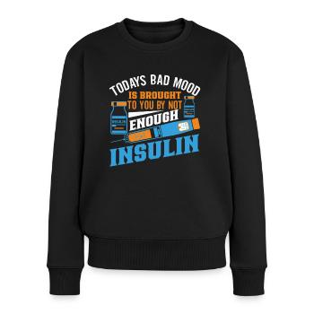 Diabetes Awareness Blue Diabetes Band Diabetes - Women's Premium Organic Jumper - black - Front - Julia (174cm)