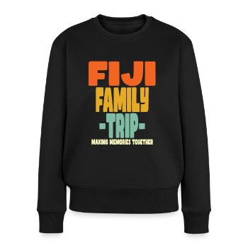 Fidji Vacances en famille - Pull Premium bio Femme - noir - Devant - Julia (174cm)