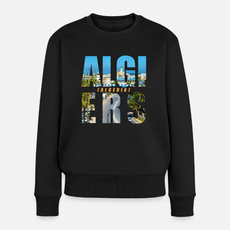 Alger Algérie Souvenir - Pull Premium bio Femme - noir