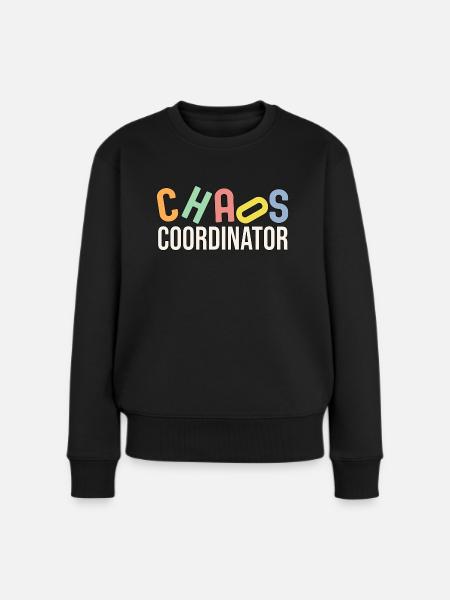 Frauen Chaos-Koordinatorin - Frauen Premium Bio Pullover - Schwarz
