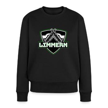Limmern Hannover - Frauen Premium Bio Pullover - Schwarz - Vorne - Julia (174cm)