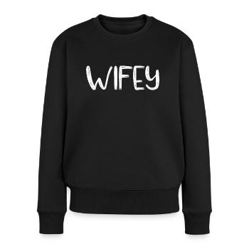 Épouse - Pull Premium bio Femme - noir - Devant - Julia (174cm)