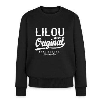 Personalized lilou shirt first name lilou - Women's Premium Organic Jumper - black - Front - Julia (174cm)
