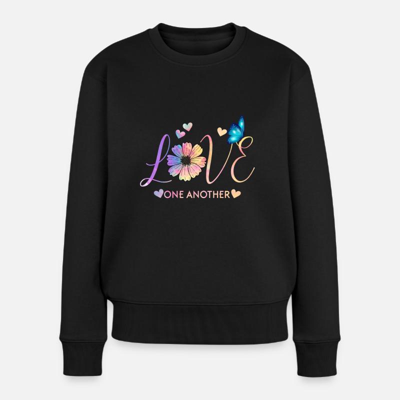 Aimer l'un l'autre - Pull Premium bio Femme - noir