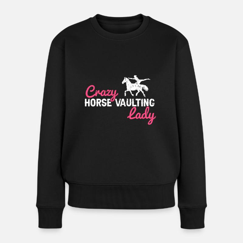 Conception de voûte et conception de chevaux de voûte - Pull Premium bio Femme - noir