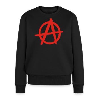 anarchie - Pull Premium bio Femme - noir - Devant - Julia (174cm)