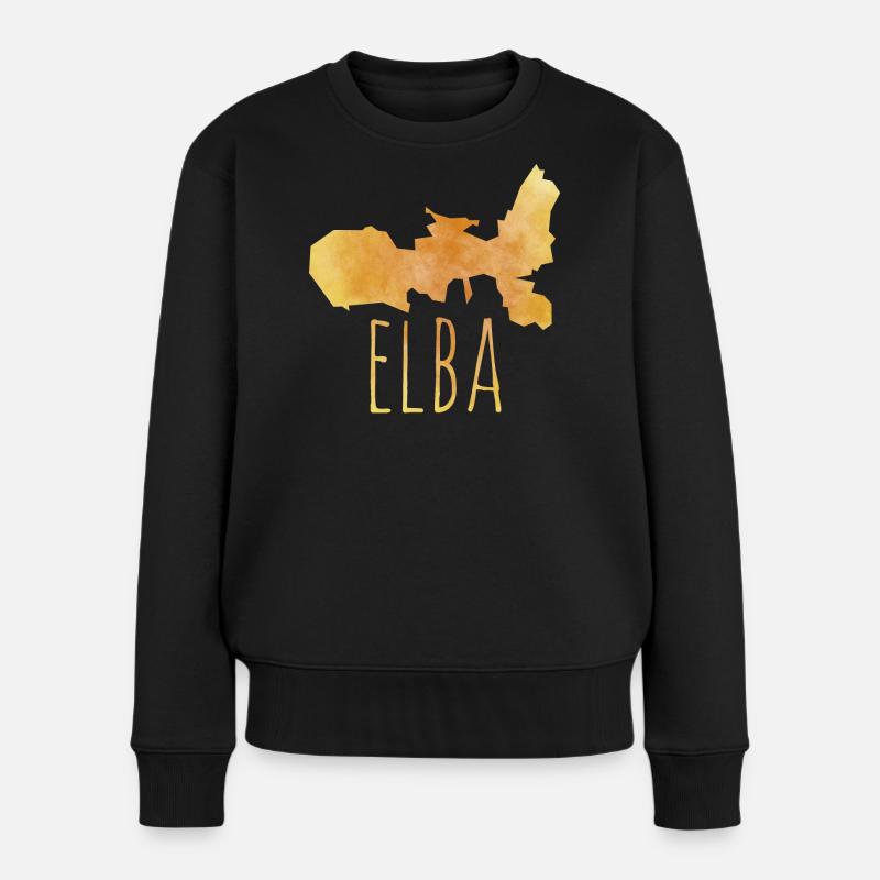 Elba - Frauen Premium Bio Pullover - Schwarz