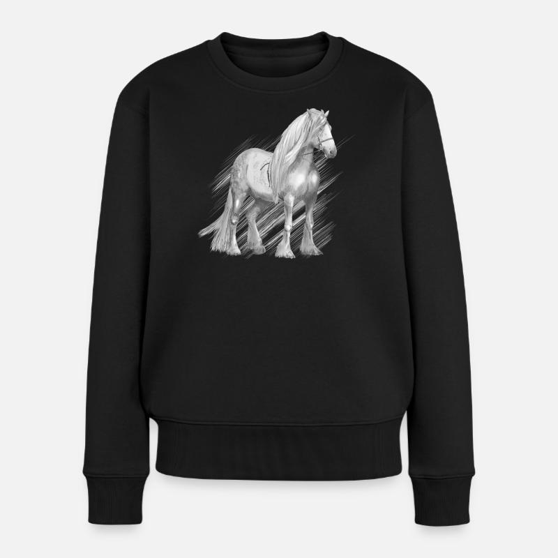 Kaltblüter - Frauen Premium Bio Pullover - Schwarz