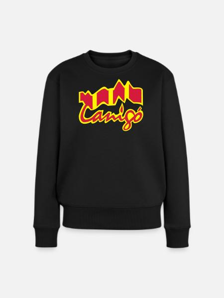 canigo canigou - Frauen Premium Bio Pullover - Schwarz