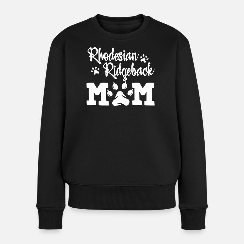 Rhodesian Ridgeback Mom Shirt - Frauen Premium Bio Pullover - Schwarz