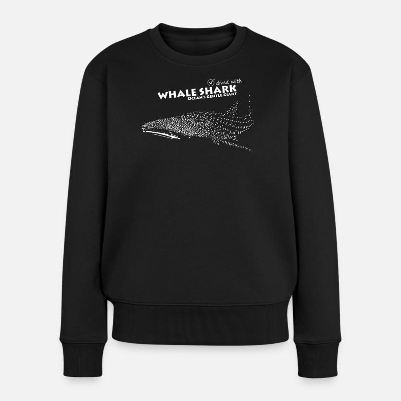 Requin Baleine - Pull Premium bio Femme - noir