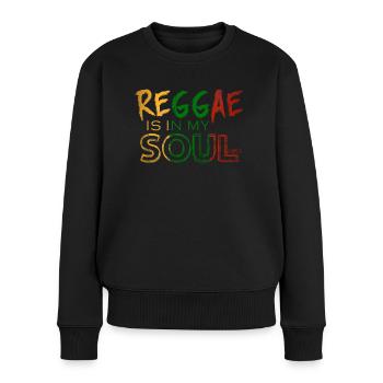 Reggae soul in bright colors - Women's Premium Organic Jumper - black - Front - Julia (174cm)
