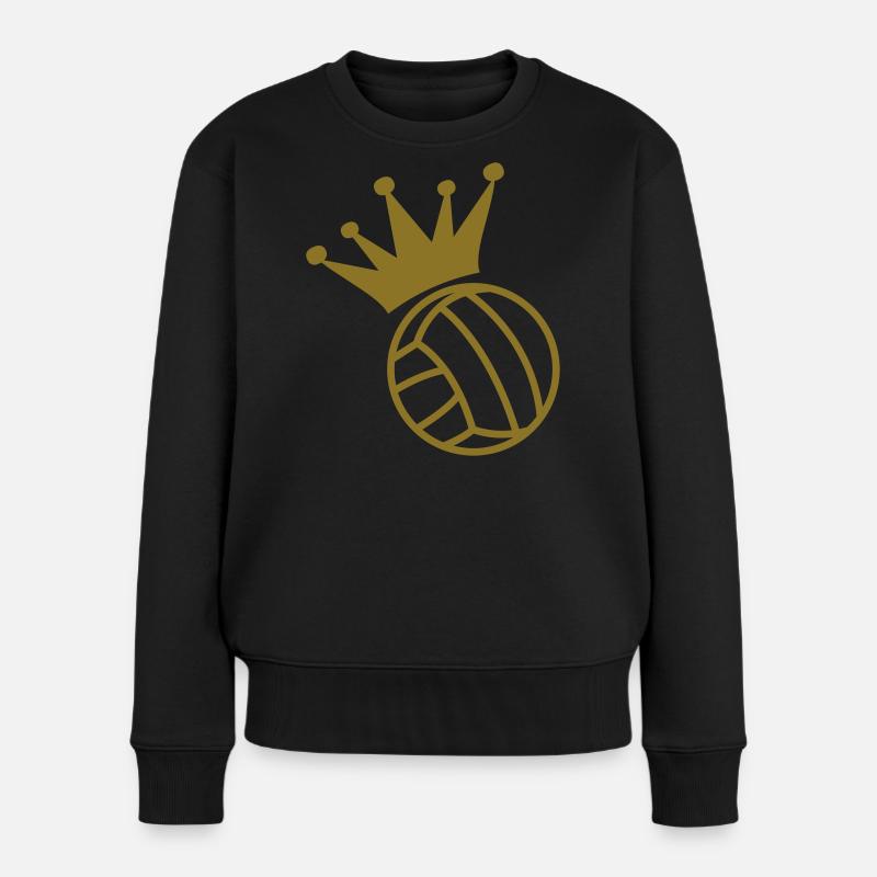 Volleyball - Frauen Premium Bio Pullover - Schwarz